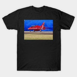 Red on Blue T-Shirt